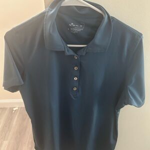 Peter Millar Performance Polo Shirt Men’s Large Blue Golf Short Sleeve
